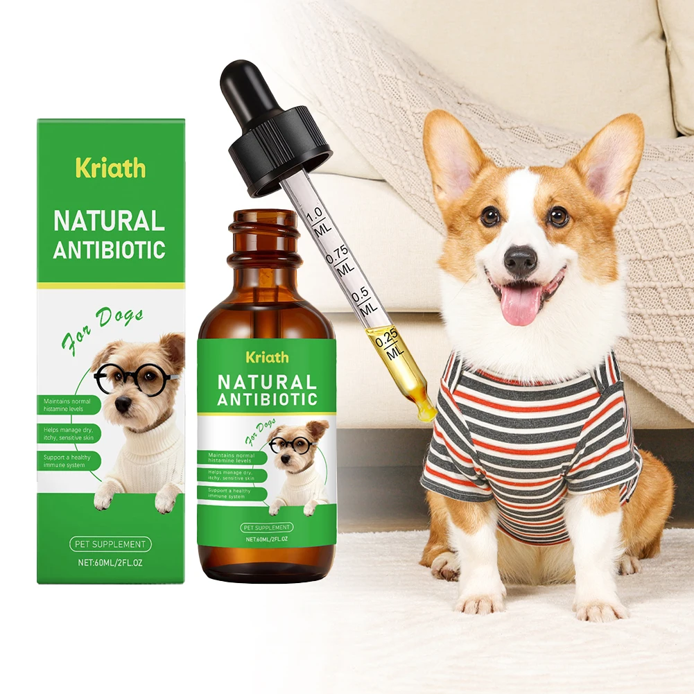 Dog Anxiety Relief Herbal Drops Natural Pet Calming Supplement Digestive Support Gentle Effective 1005012090329776