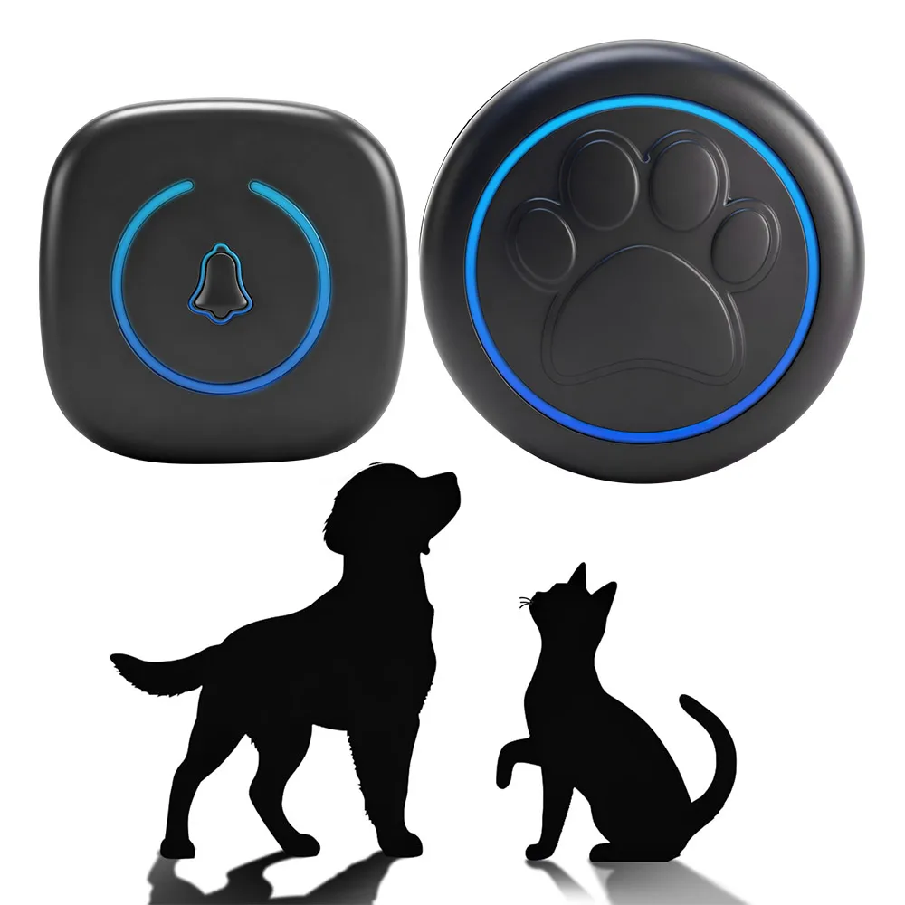 Pet Touch Ringer Button Bell Dog Door Bell for Potty Training 300M/984ft Range 60 Melodies 1005012091163414