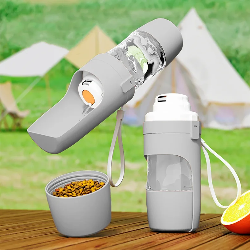 Portable Dog Cat Water Bottle with Storage Food and Water Container for Puppy Pets dogs Feeder Bowl 1005012092099365