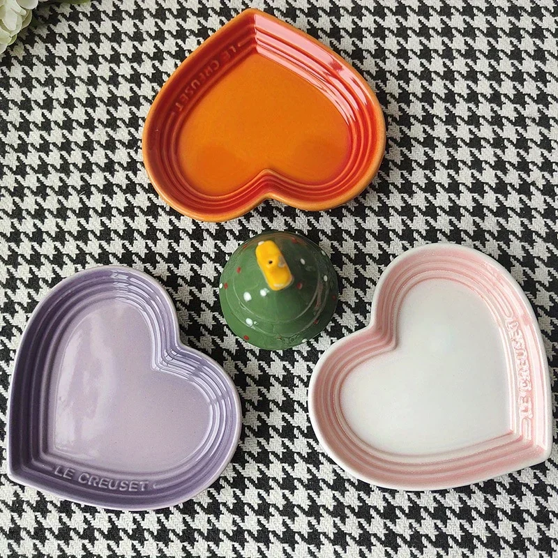 Ceramic Cat Bowl Extra Heart-Shaped Wide Anti Vomiting Stress Free Design12cm Durable Ceramic Pet 1005012096817273