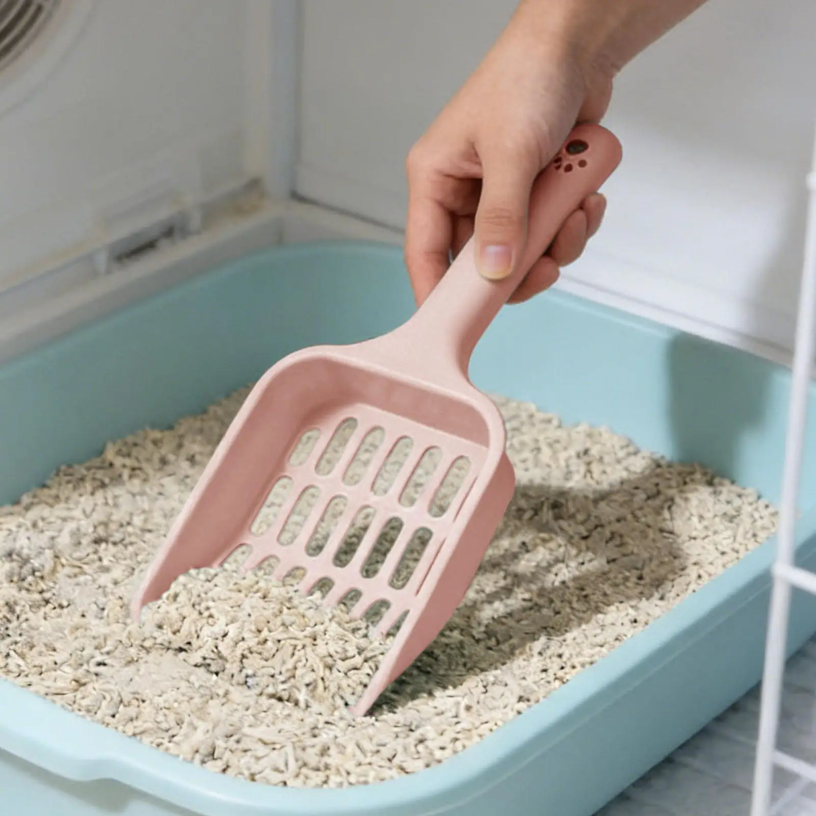 Cat Litter Scoop pet litter shovel Candy color appearance horizontal handle cat toilet shovel poop 1005012099767777