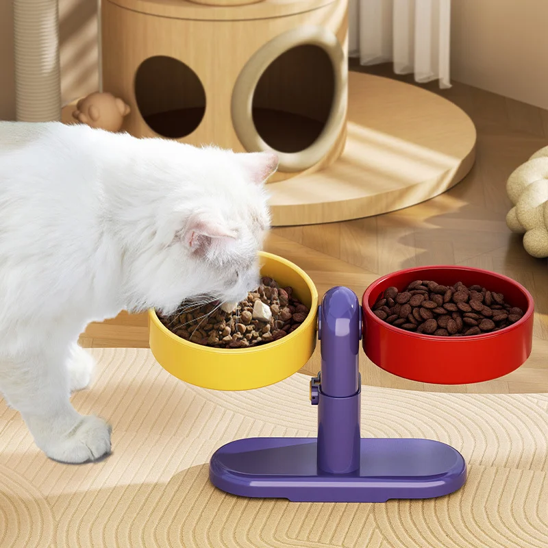 Pet supplies: Cat bowls/water bowls, dog bowls, tip-over resistant pet bowls, height adjustable 1005012099800150
