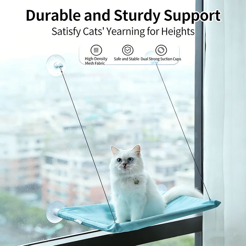 Hanging Cat Bed Window Mount Cat Hammock With Strong Suction Cups Foldable Pet Nest All Seasons Cat 1005012101947170