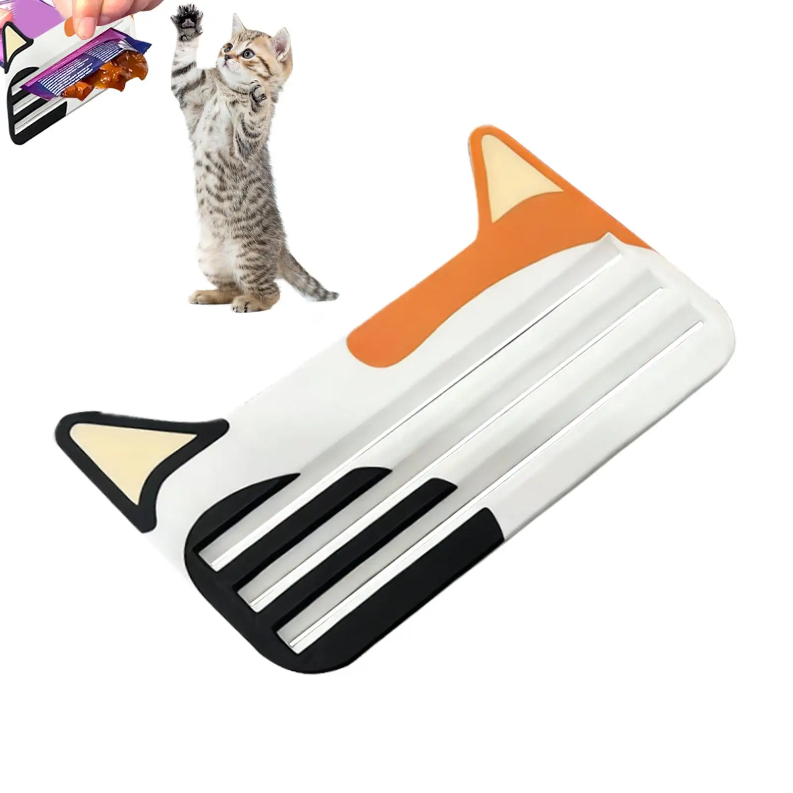 Pet Treat Scraper Tool Cat Food Squeegee Durable Pet Feeding Tool Effortless Non-Waste Squeezing 1005012104639849