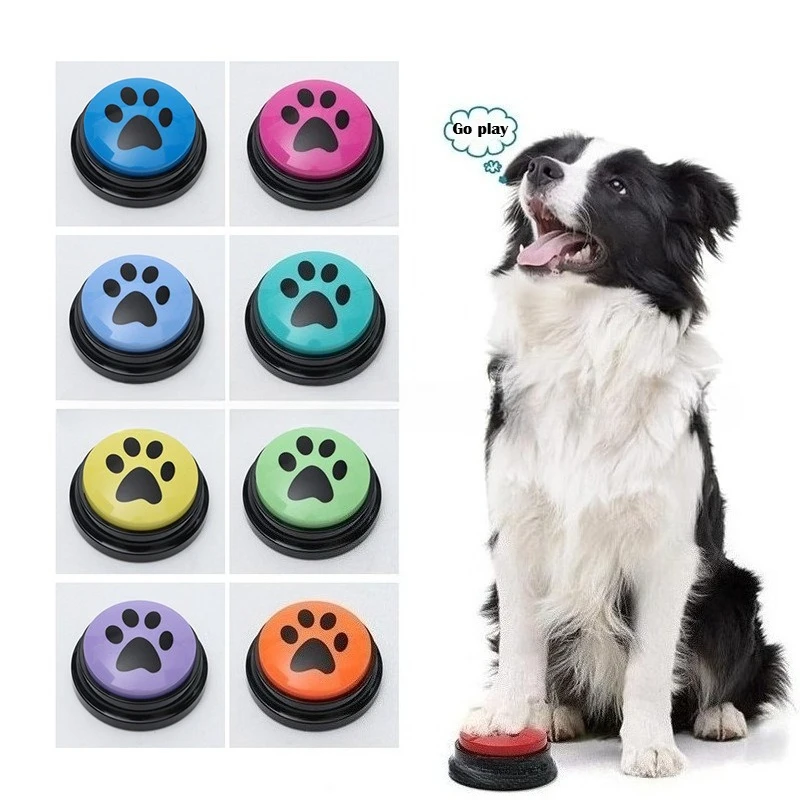 Dog Communication Buttons Voice Recording Button for Pet Training Buzzer 30 Second Record Playback 1005012104803119