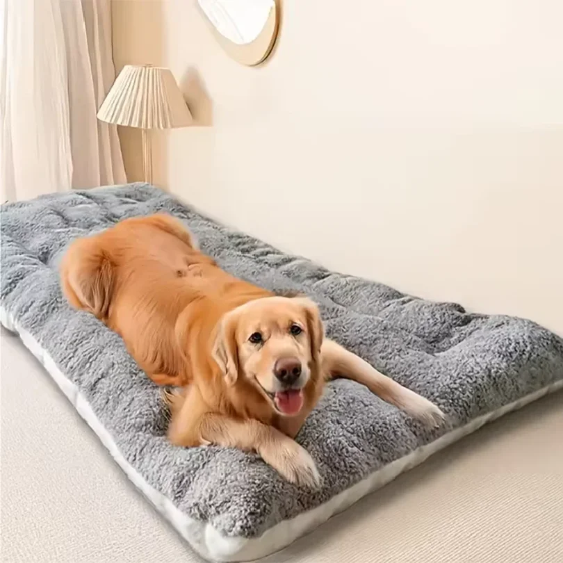 Dog Pet Beds Extra Large Plush Dog Bed Sofa Thickened Super Soft Polyester Pet Mat Dog Crate Mat 1005012109181055