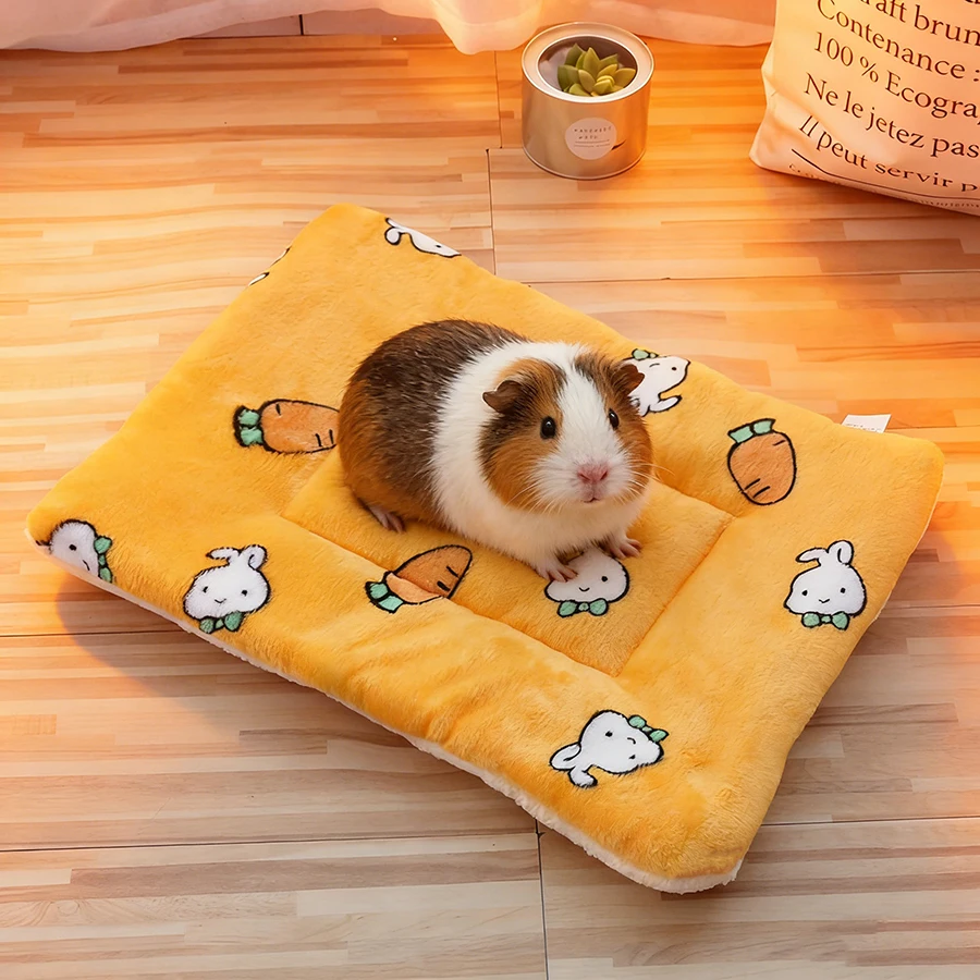 Warm Rabbit Bed Mat Chinchilla House Nest Hamster Accessories Winter Comfortable Small Animal 1005012109567783