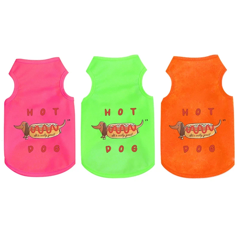 New spring and summer printed vest Cool breathable small and medium-sized dog pop-up vests A 1005012111737238