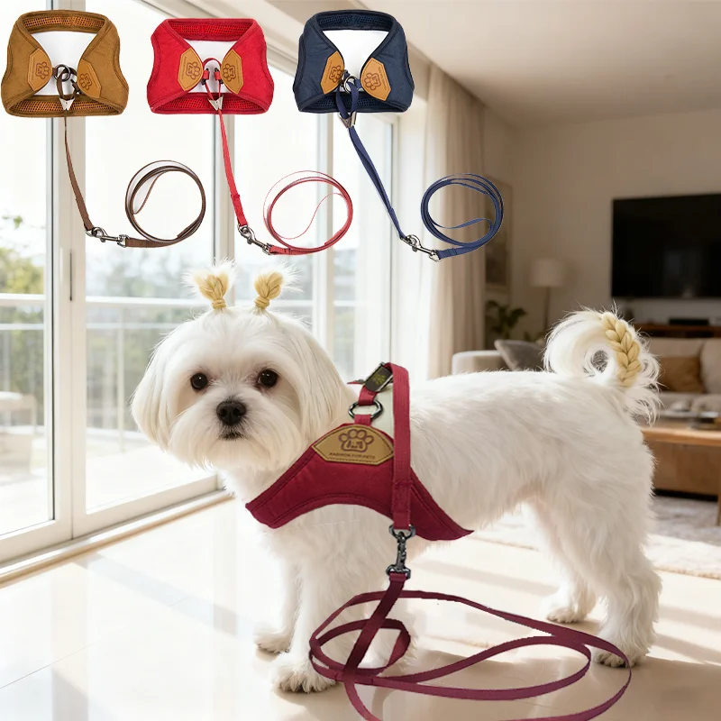 Pet Dog Walking Harness and Leash, Suitable for Puppies, Small to Medium Dogs 1005012112508728