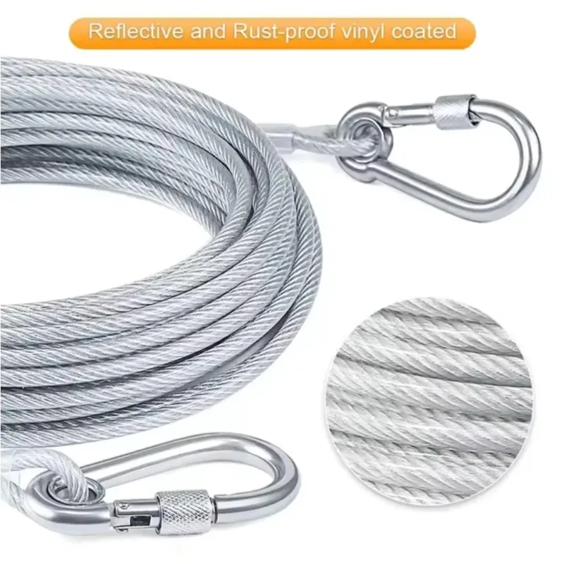 Double-headed Dog Tie Out Cable Leash 1005012113798448