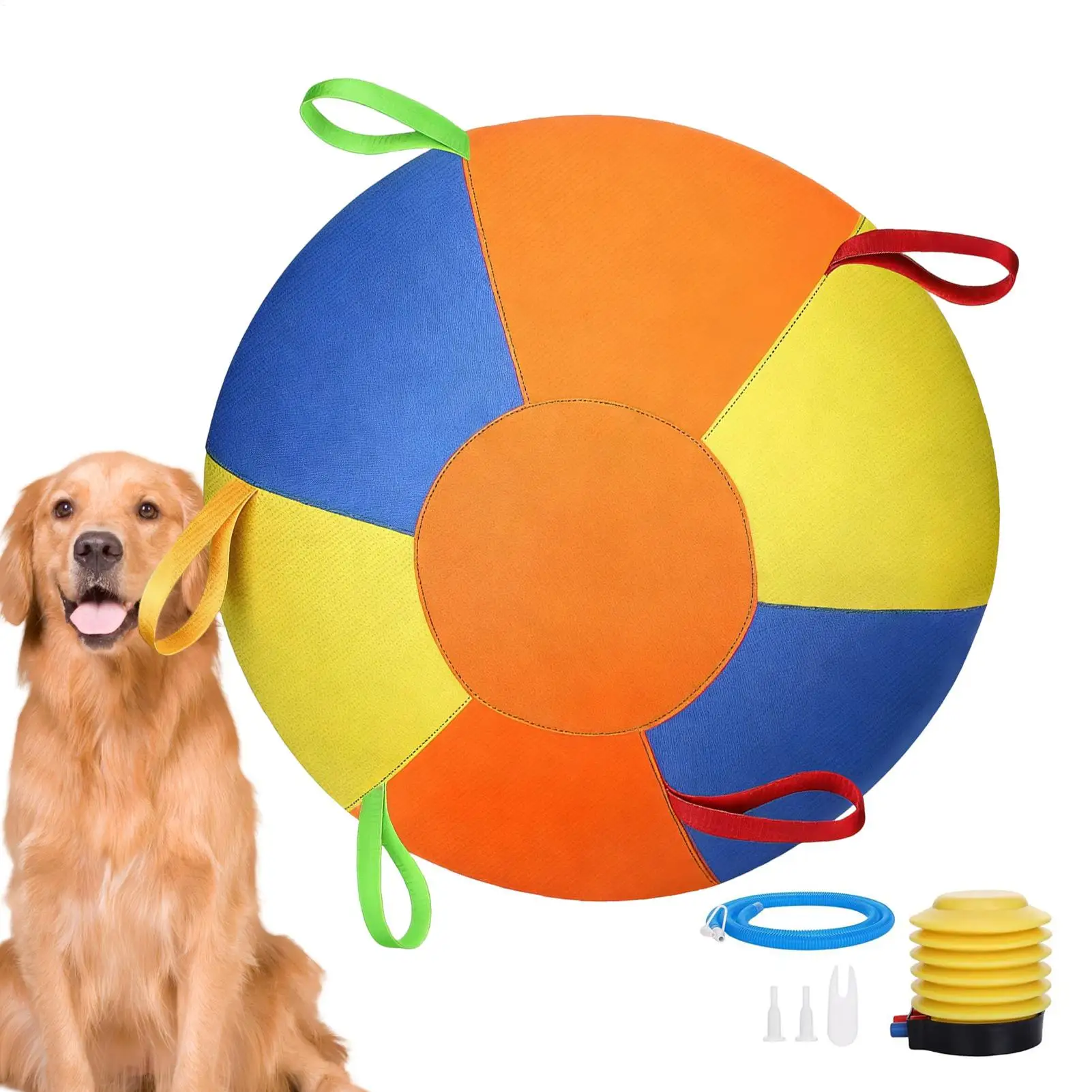 Herding Ball for Dogs Tough Inflatable Push Exercise Ball Durable Chew Resistant Outdoor Pool Puppy 1005012114060906