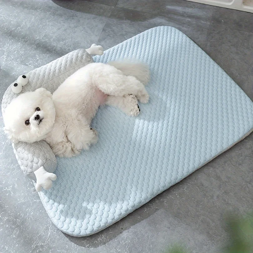 Dog Cool Mat Big-eyed Monster Breathable and Absorbent Mat Summer Cooling Sleeping Washable Pad 1005012114632846
