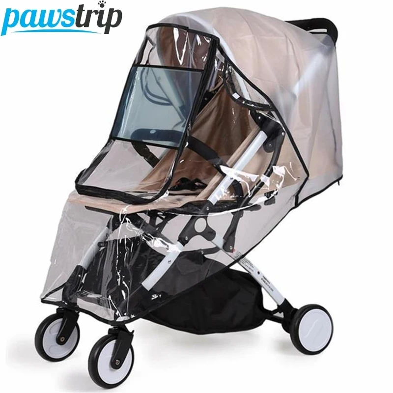 Universal Pet Stroller Rain Cover Waterproof Dog Cart Cover Transparent Cat Dog Cart Cover Stroller 1005012116852838