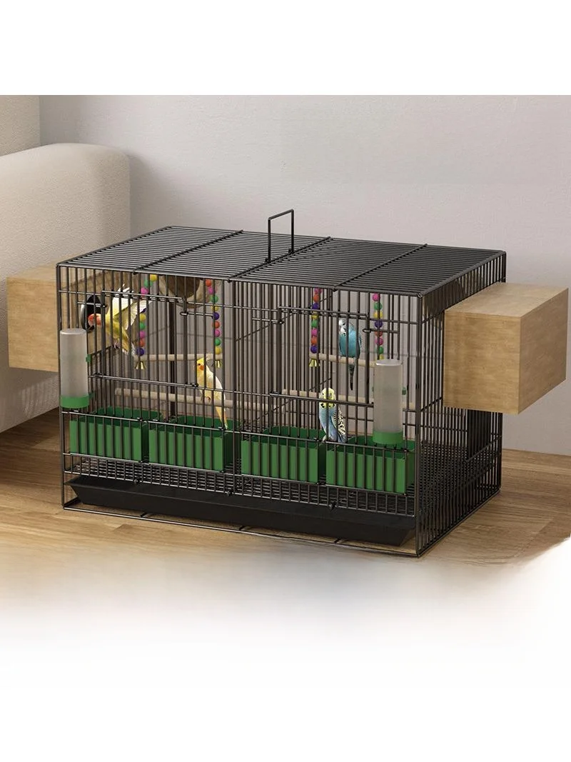 Large Size Bird Cage for Home Use with Partition Double Room Reproduction Box Parrot Cage Parakeet 1005012122007162