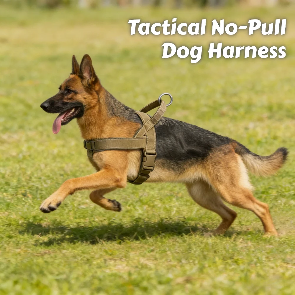 Tactical No-Pull Dog Harness for Dogs: Chew-Resistant Vest for Large Breeds 1005012124685854