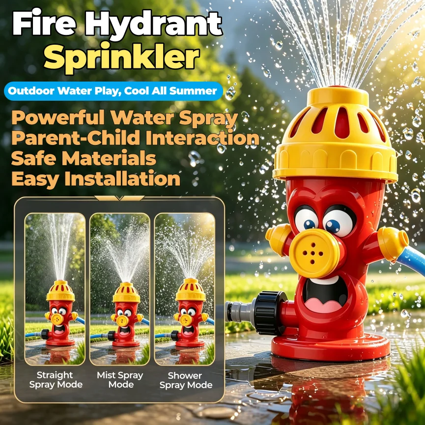 Cartoon Fire Hydrant Water Sprinkler 1005012129053082