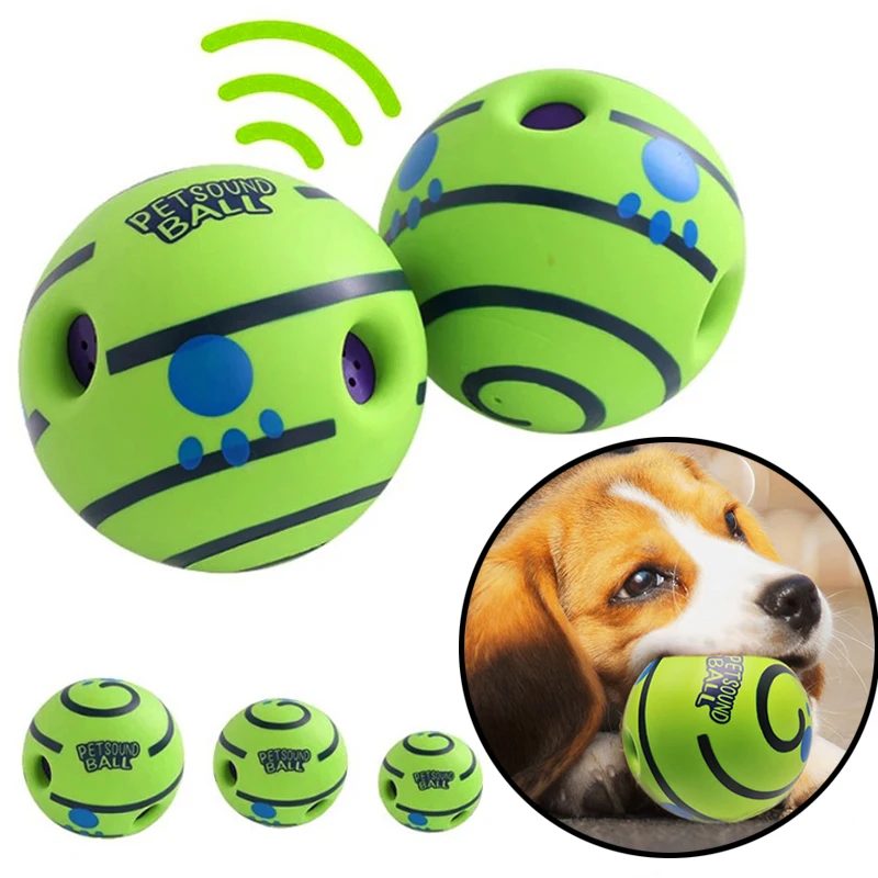 Dog Toy Wobble Wag Giggle Ball Getting Dog Attention Toy Fun Giggle Sounds When Rolled or Shaken 1005012131711426