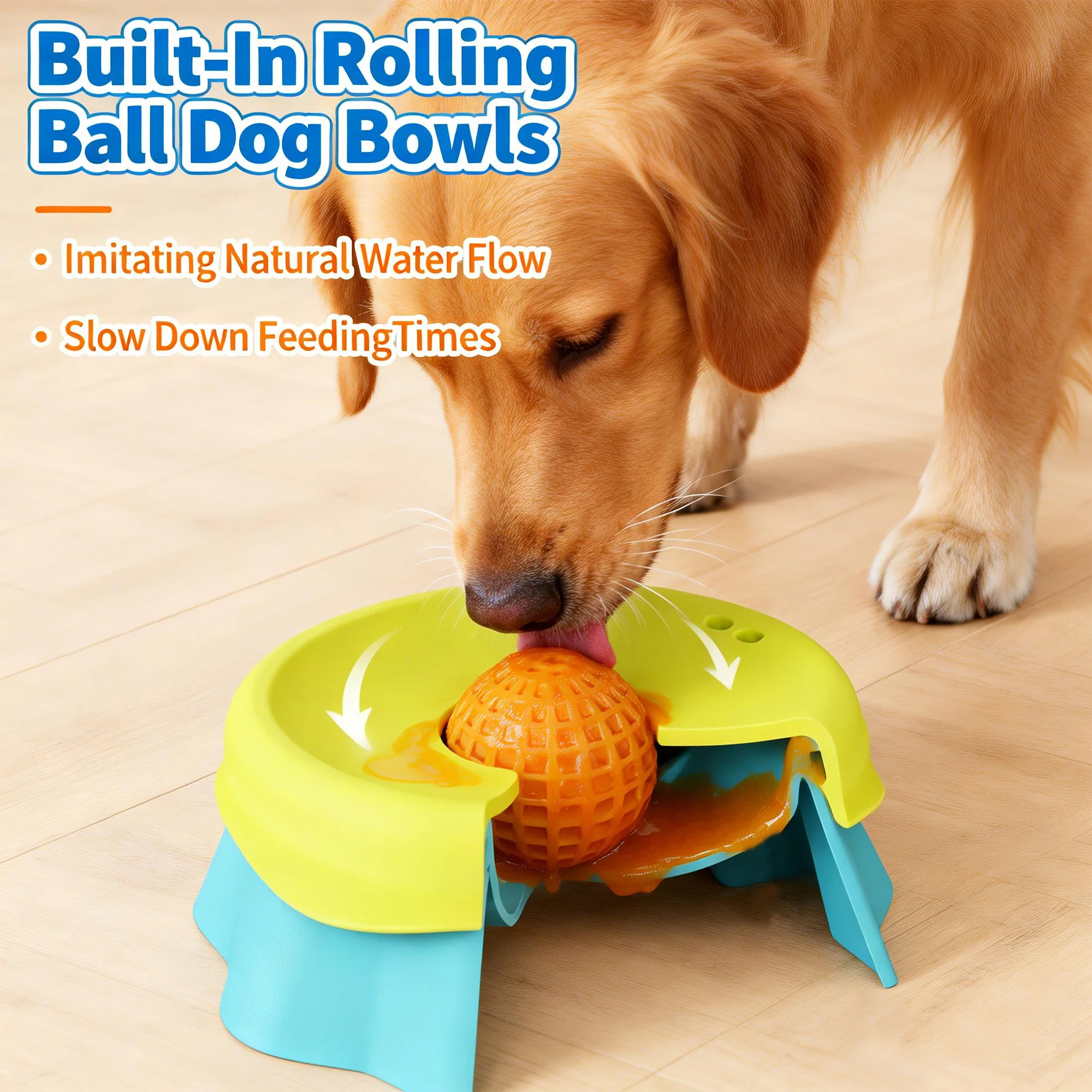 Pet Slow Feeder Ball Lick Bowl – a Non-Slip Interactive Feeder Specially Designed for Cats and Dogs 1005012132808637