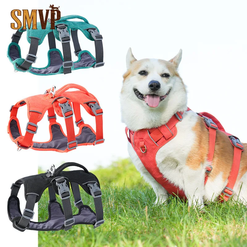 Explosion-Proof Shock-Absorbing Protective Pet Harness Reflective Vest-Style Dog Harness for Small 1005012134272190