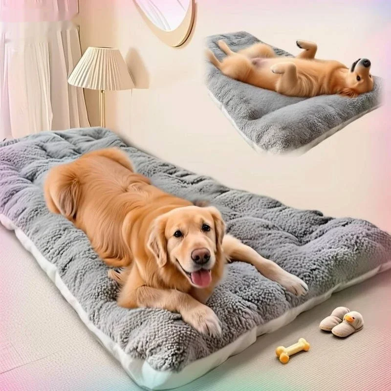 Large Size Dog Bed Mat Sleeping Pad for Winter Use Keep Warm Double-Sided Golden Retriever 1005012136586554