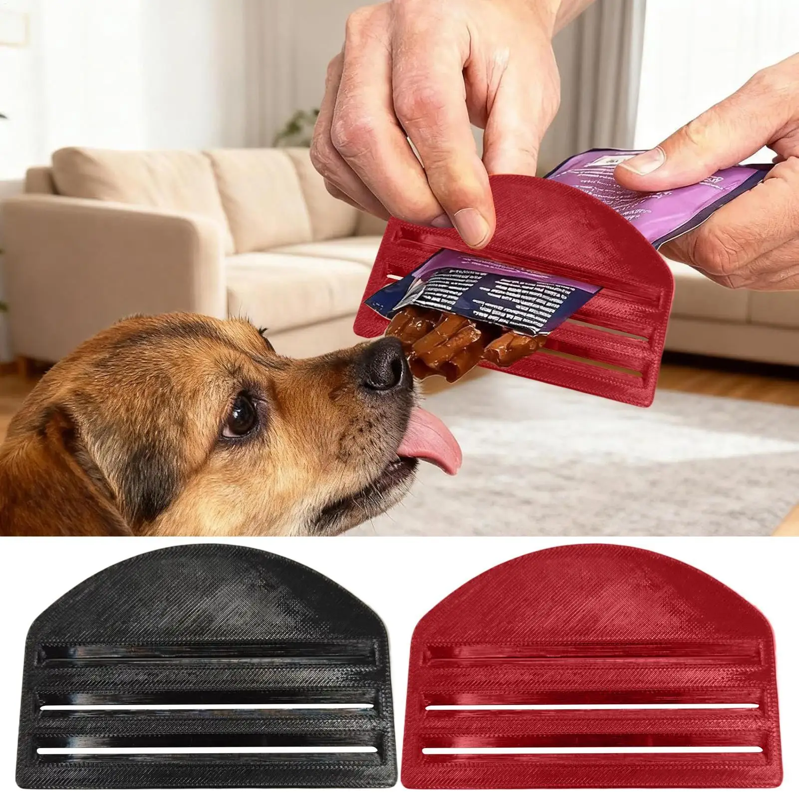 Cat Food Pouch Squeezer Wet Treat Dispenser Liquid Snack Scraper for Sauce Paste Packets Kitchen 1005012137535523