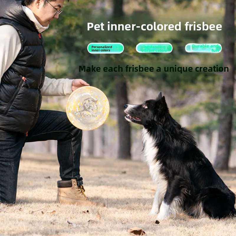 Meianju Pet Training Frisbee Competition Level Outdoor Dog Toy Plastic Flying Saucer Colorful Pet 1005012143008362