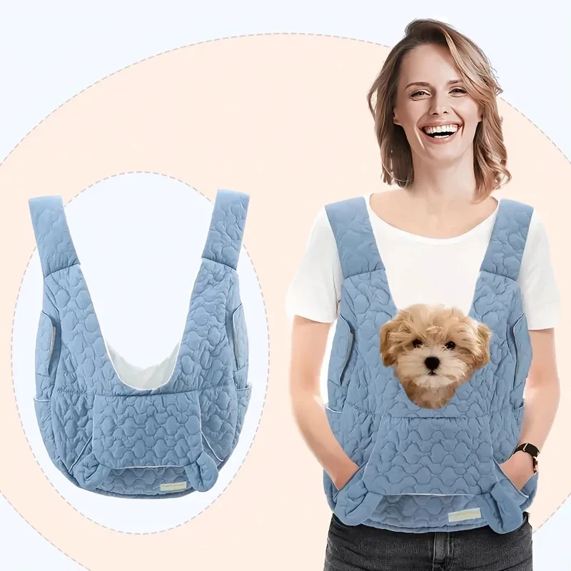 Double Shoulder Pet Carrier Bag Extra Large Capacity Chest Backpack Dog and Cat Outdoor Waterproof 1005012143411347