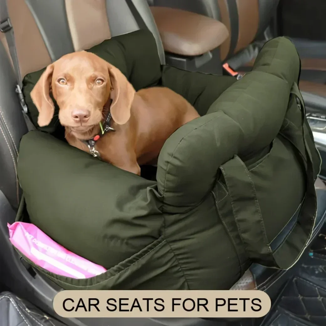 New Dog Car Seat with Safety Belt, Non-Slip Pet Car Bed for Small Dogs 1005012146199396