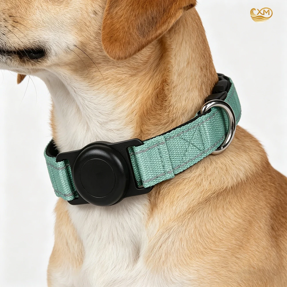 Dog Collar with Airtag Holder Ultra-Durable Comfortable Padded Heavy Duty Dog Collars for Small 1005012146725654