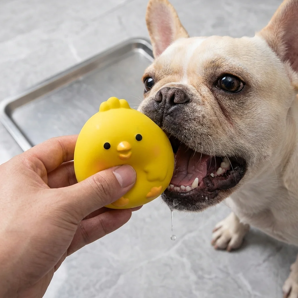 Small Dog Squeaky Chew Toy Cute Latex Yellow Chicken Interactive Pet Toy Boredom Relief 1005012148271754