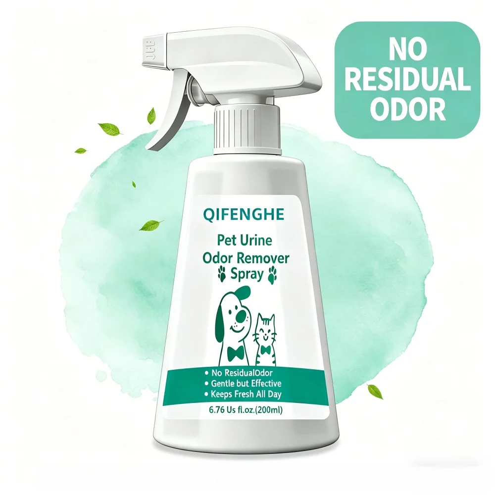 QIFENGHE 200ml Pet Urine Odor Remover Spray, Cat Dog Urine Smell Eliminator 1005012149788415