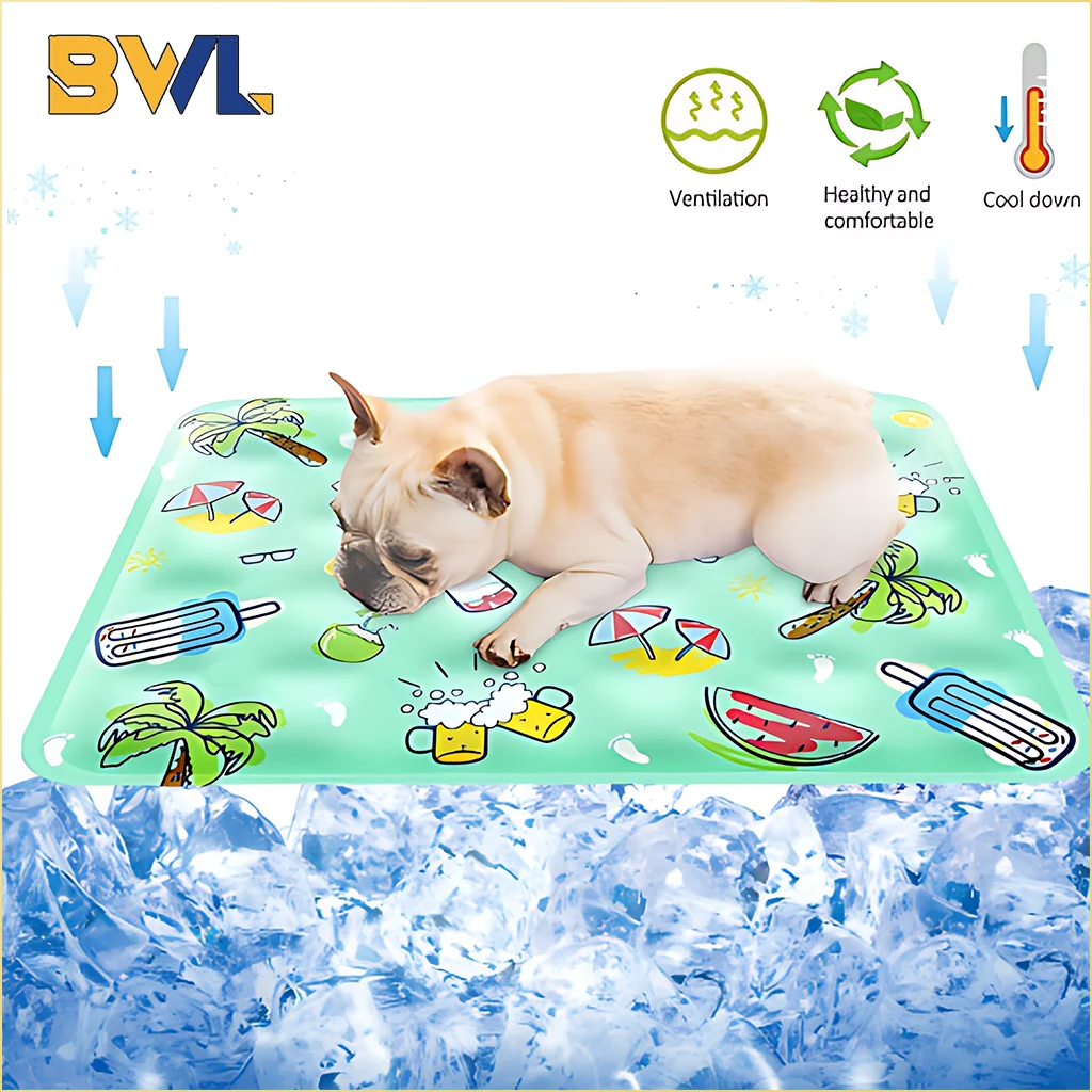 Summer Dog Cooler Mat Breathable Cat Cooler Mat Cat Cooling Pad Large Dog Sleeping Mat Pet Cooling 1005012150472742