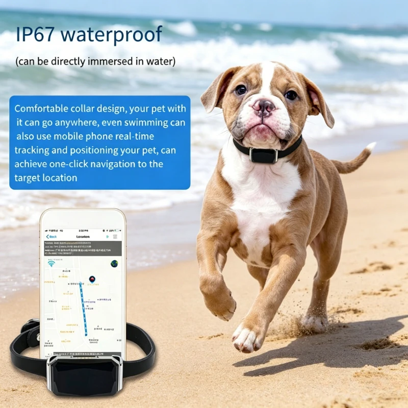 2026 NEW IP67 Waterproof Real Time GPS Pet Tracker Smart Pet Locator for Dog Cat Pet Tracking 1005012151550824