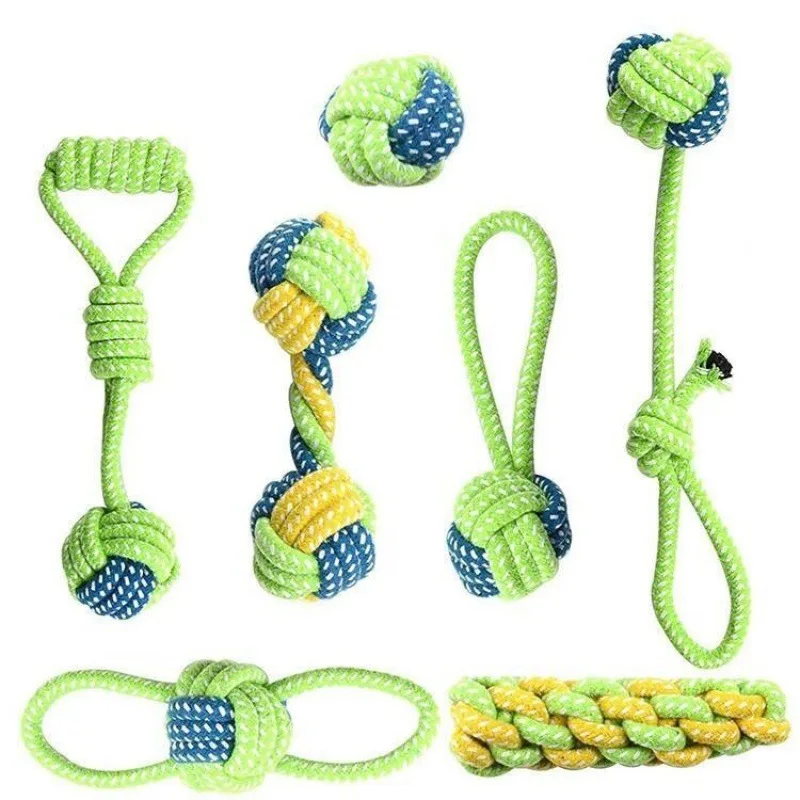 Pet Dog Toys for Large Small Dogs Toy Interactive Cotton Rope Mini Dog Toys Ball for Dogs 1005012152072778