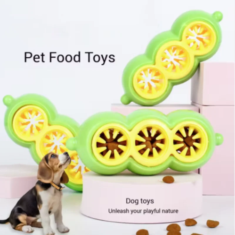 Pea Shaped Dog Treat Dispensing Toy Puzzle Slow Feeder IQ Training Mental Stimulation Pet Feeder 1005012153337638