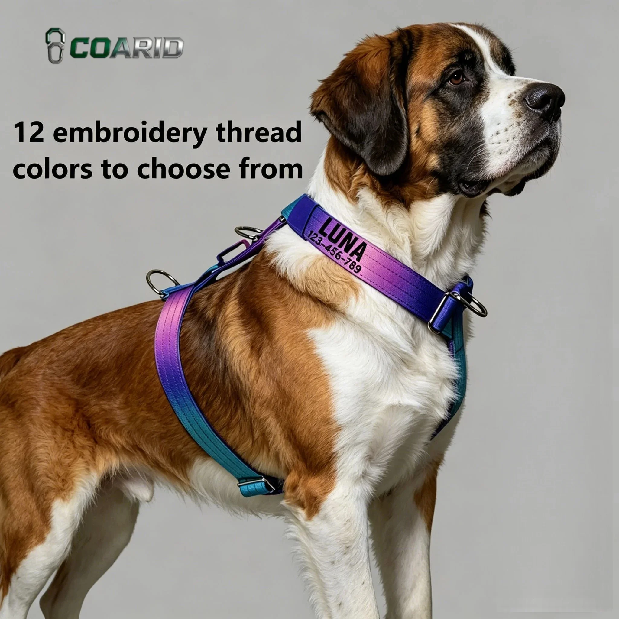 Custom Embroidered Dog Harness, Personalized Name & Phone 1005012154358295