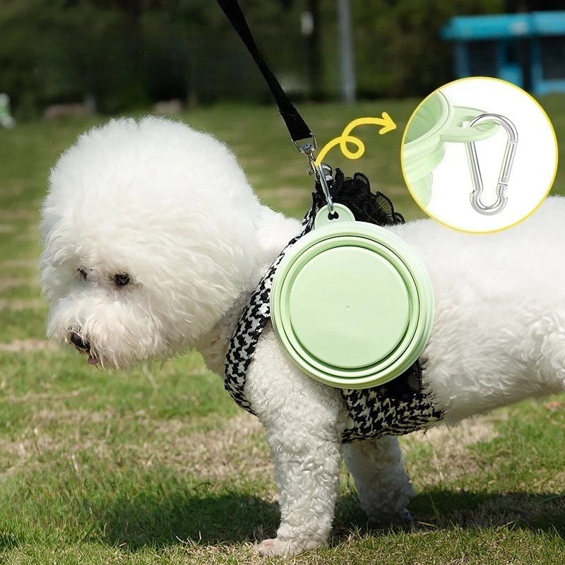 350ml Pet Foldable Bowl Portable Silicone Bowl For Dogs Cats Outdoor Feeding Pet Supplies 1005012157885772