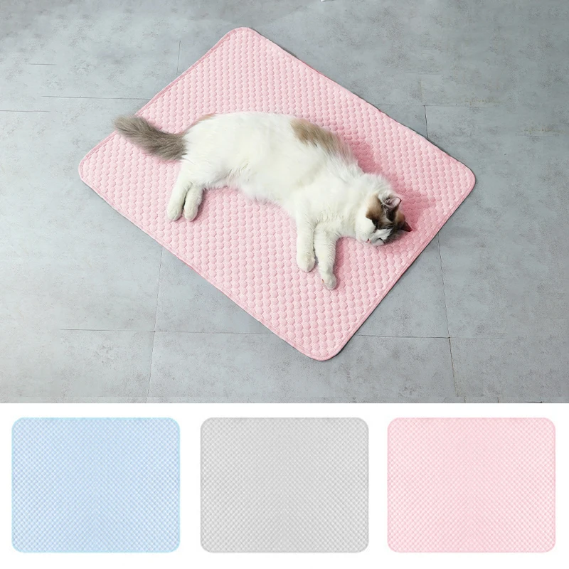 Cat Cooling Mat Summer Pet Dog Cold Ics Nest Breathable Bed For Small Dogs Pet Accessories Cat 1005012160418774