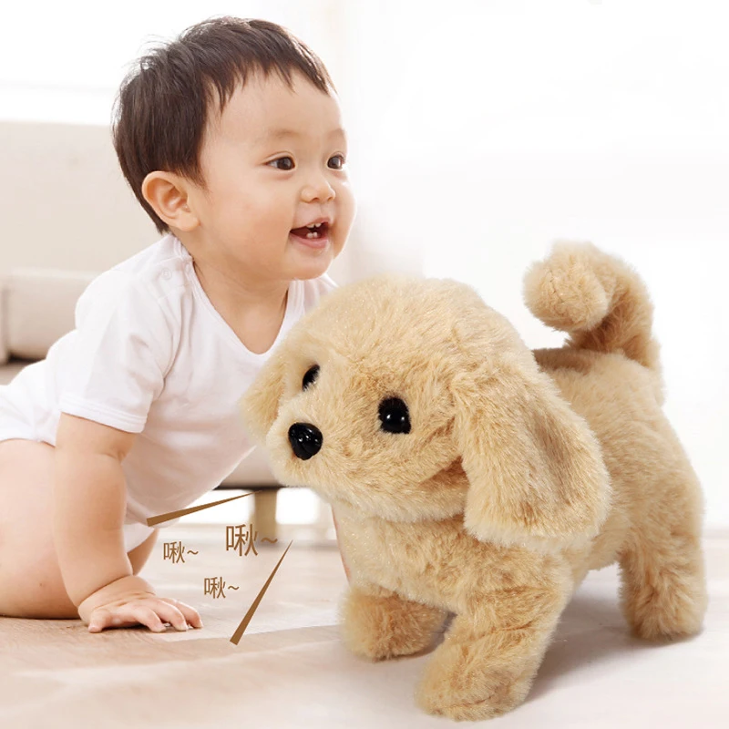 Children Realistic Plush Simulation Cute Dog Toy Can Walking Call Electric Interactive Robot Pet 1005012160664959