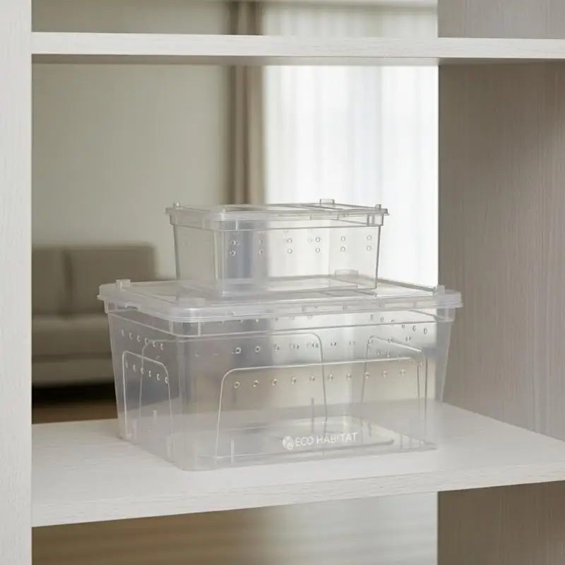 Reptile Breeding Box Large Transparent Escape Proof Terrarium Suitable for Transport and Temporary 1005012161805546