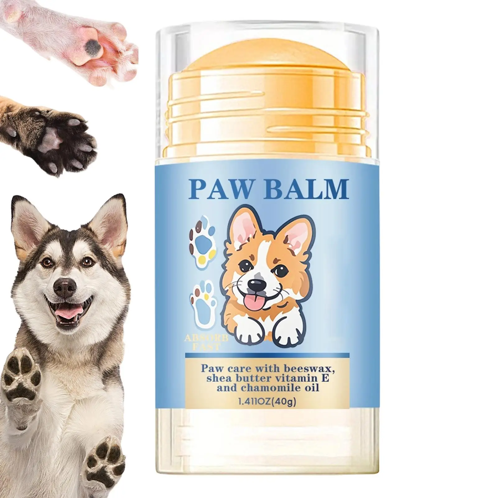 Dog Paw Balm 40g Natural Soothing Moisturizer Cream Lick Safe Cat Foot Protector Dry Cracked Skin 1005012162974471