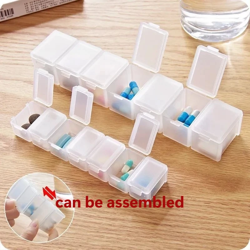 Travel Mini Pill Dispenser Portable Sealed Medicine Box Weekly Tablet Holder Storage Organizer 1005012163949014