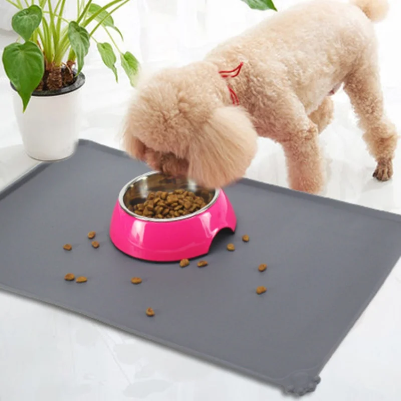 Silicone Pet Meal Mat Waterproof Anti-Slip Cat Food Puppy Feeding Bowl No Cleaning Required 1005012169033879