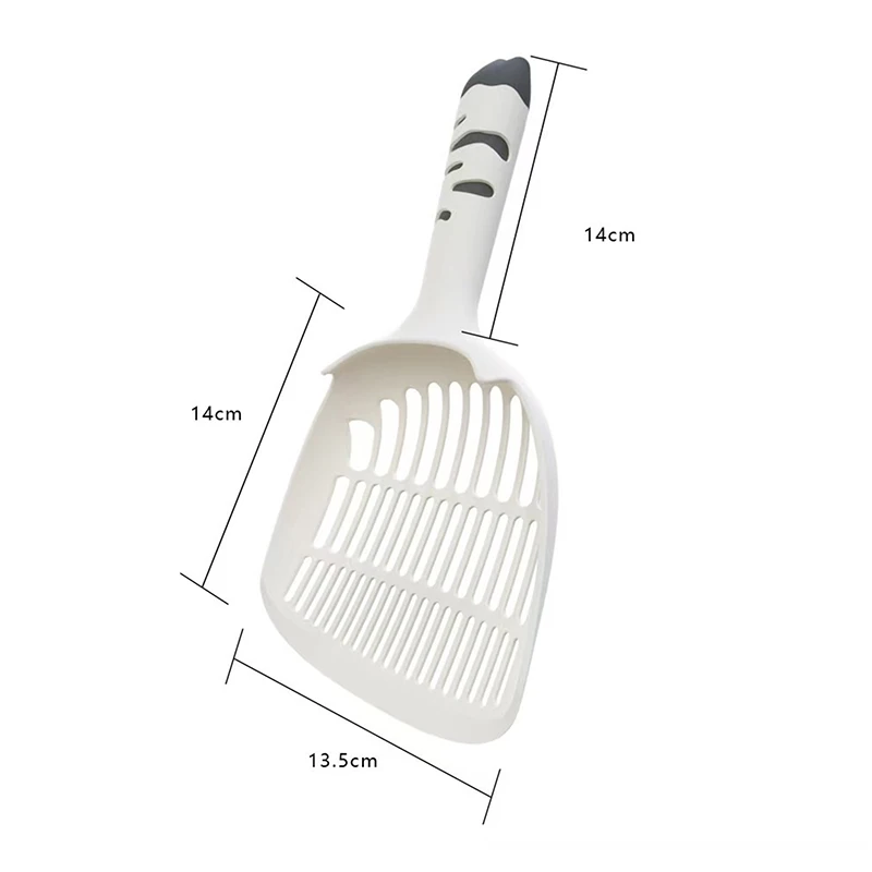 Shovel Kitten Toilet Clean Tools Cat Supplies Cat Litter Scoop Plastic Shovel with Base 1005012175034692