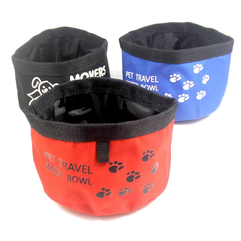 Dog Bowl for Travel Oxford Outdoor Hiking Feeding Food Dispenser Breeds Foldable Dog Food 1005012175756398
