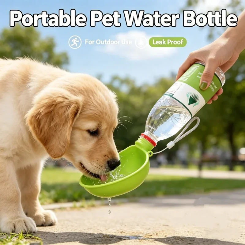 Leakproof Dog Travel Water Bottle BPA Free Large Portable Pet Feeder Outdoor Drinking Bowl Durable 1005012175827543