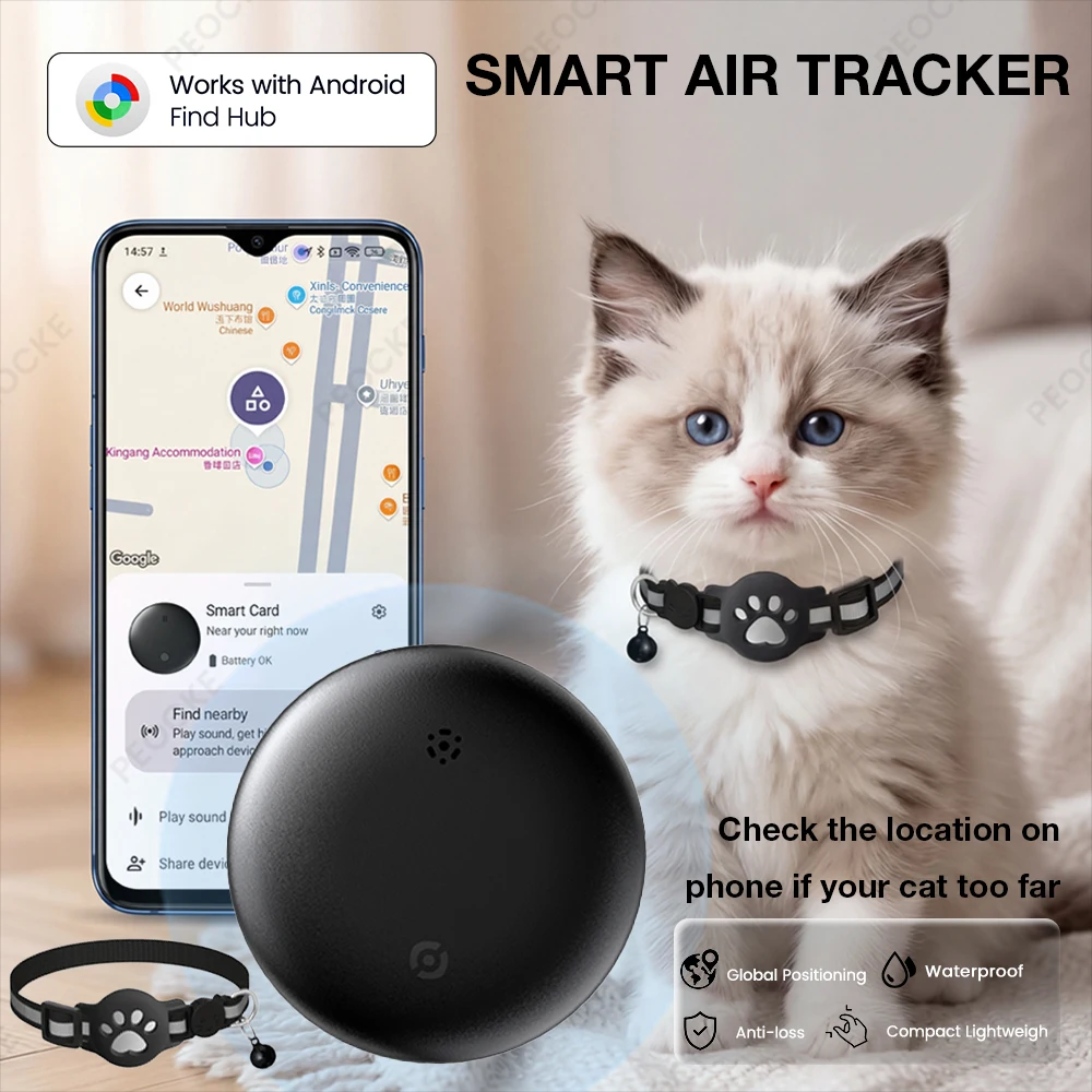 Cat Smart GPS Trackers Collar Anti-Lost Kitten Waterproof Tracker Adjustable Safety Buckle 1005012176432078