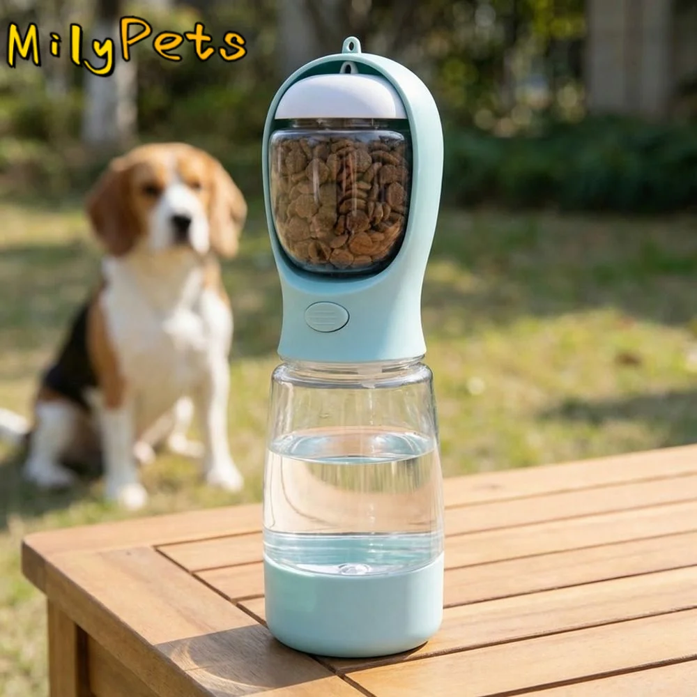 Travel Pet Cup 3 in 1 Outdoor Companion Leak Proof Plastic Dog Water Bottle Portable Cat Dispenser 1005012178183308