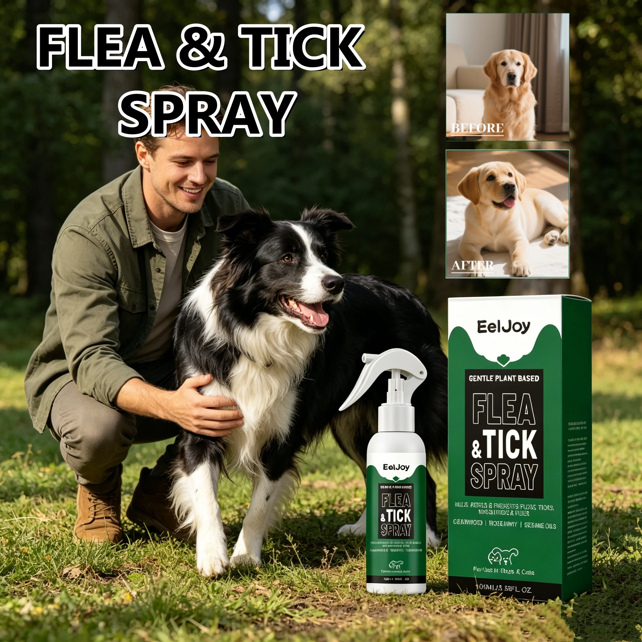 Dog Cat Flea Tick Repellent Spray Fur Protection Pet Parasite Control Solution Pets Soothing Care 1005012182479010