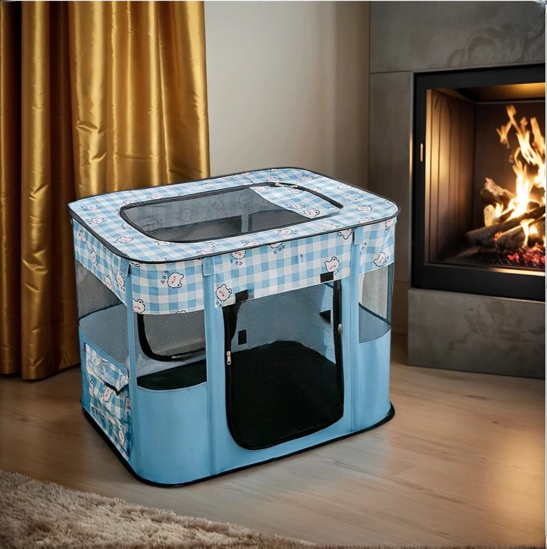 Foldable Pet Playpen, Cat Whelping Box, Breathable Isolation Tent 1005012182693306